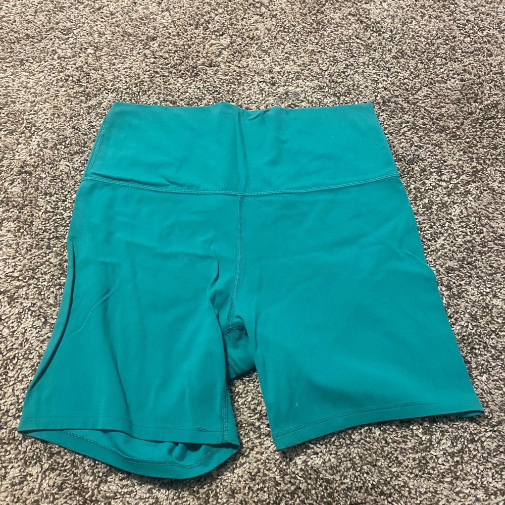Teal Women's High-Waisted Shorts